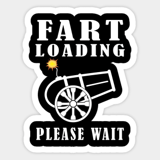 Fart Loading Please Wait Sticker